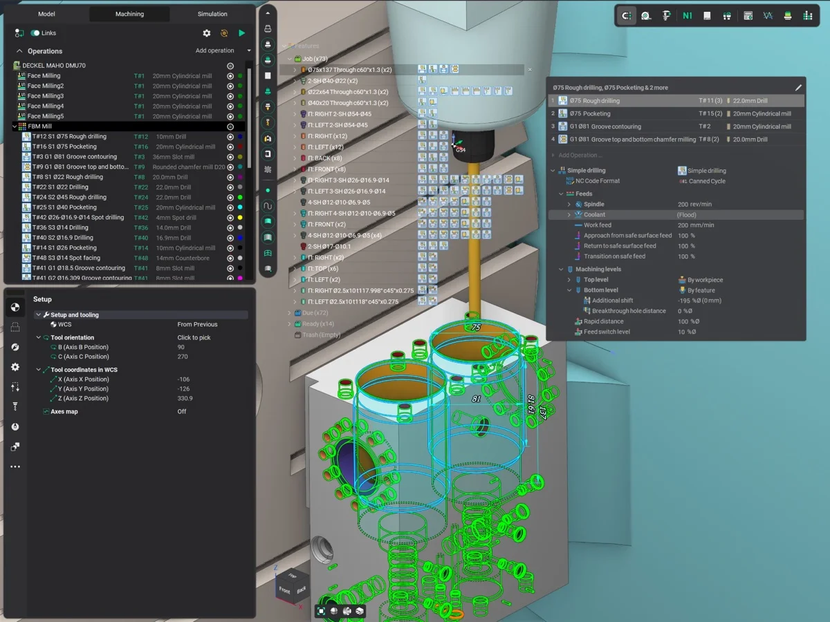 Ency CAM 2.5 Eksen Frezeleme - Delik İşleme ve FBM