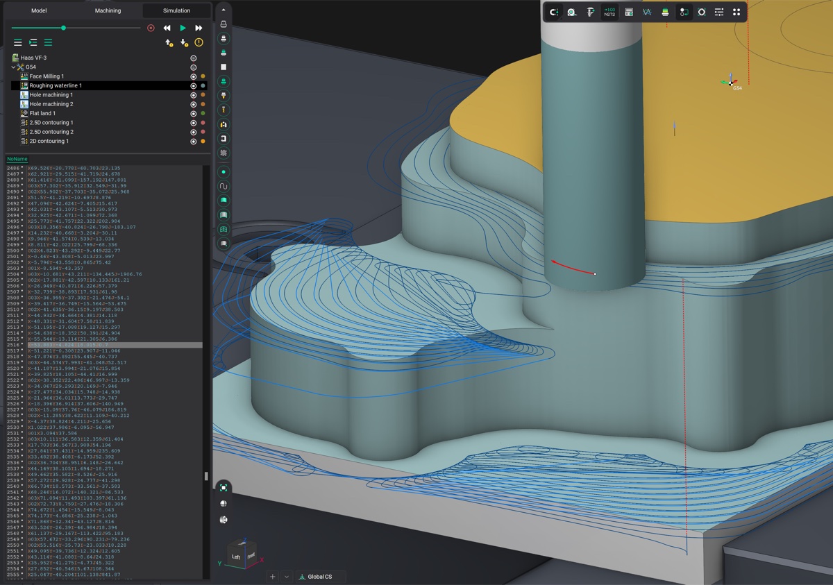 Ency CAM NC-kod doğrulama ve G-kod önizleme