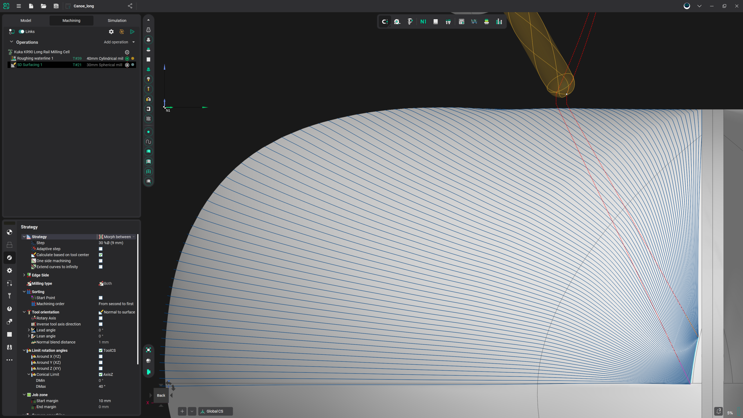 Complex Toolpath Calculation Scaled